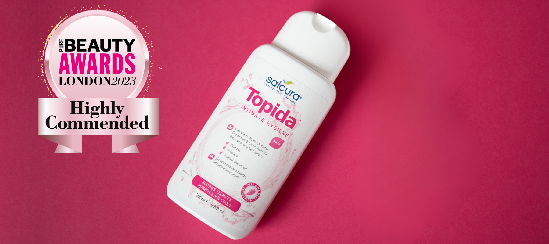 TOPIDA INTIMATE HYGIENE WASH WON HIGHLY COMMENDED!